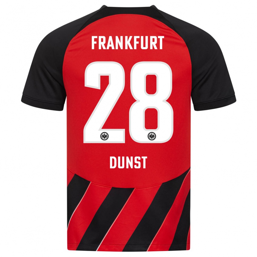 Herren Barbara Dunst #28 Rot Schwarz Heimtrikot Trikot 2023/24 T-Shirt Schweiz