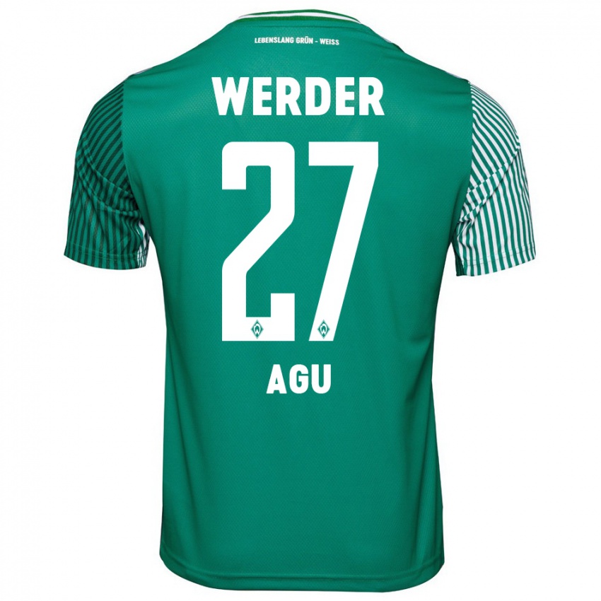 Herren Felix Agu #27 Grün Heimtrikot Trikot 2023/24 T-Shirt Schweiz