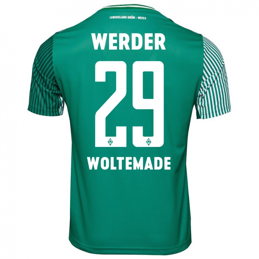 Herren Nick Woltemade #29 Grün Heimtrikot Trikot 2023/24 T-Shirt Schweiz