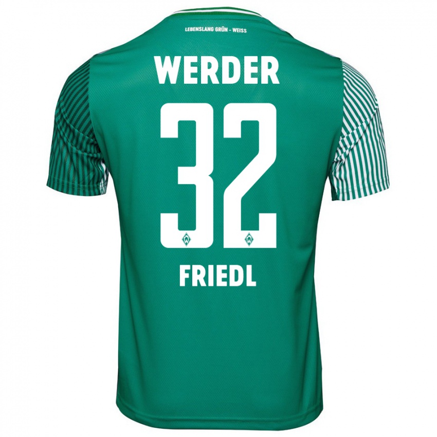 Herren Marco Friedl #32 Grün Heimtrikot Trikot 2023/24 T-Shirt Schweiz