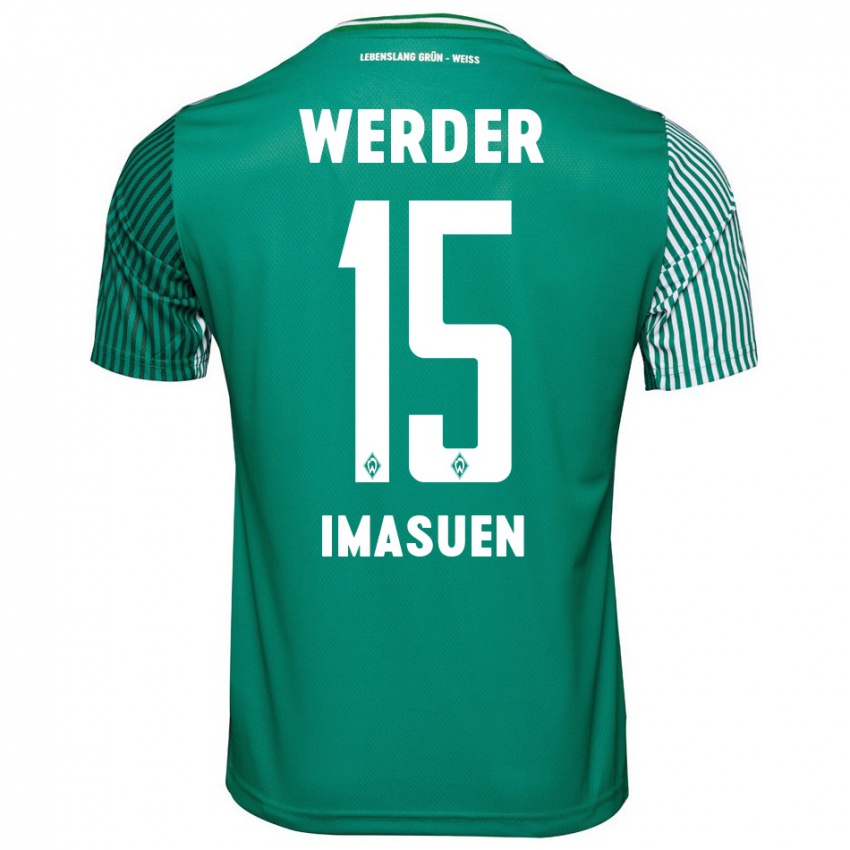 Herren Joel Imasuen #15 Grün Heimtrikot Trikot 2023/24 T-Shirt Schweiz