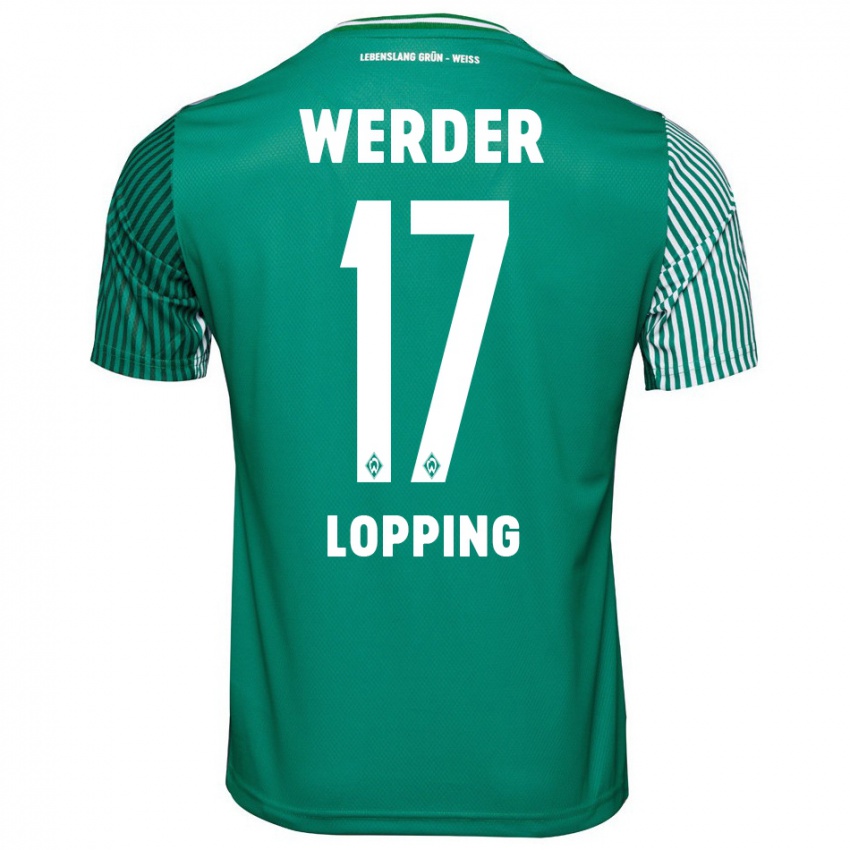 Herren Jakob Löpping #17 Grün Heimtrikot Trikot 2023/24 T-Shirt Schweiz