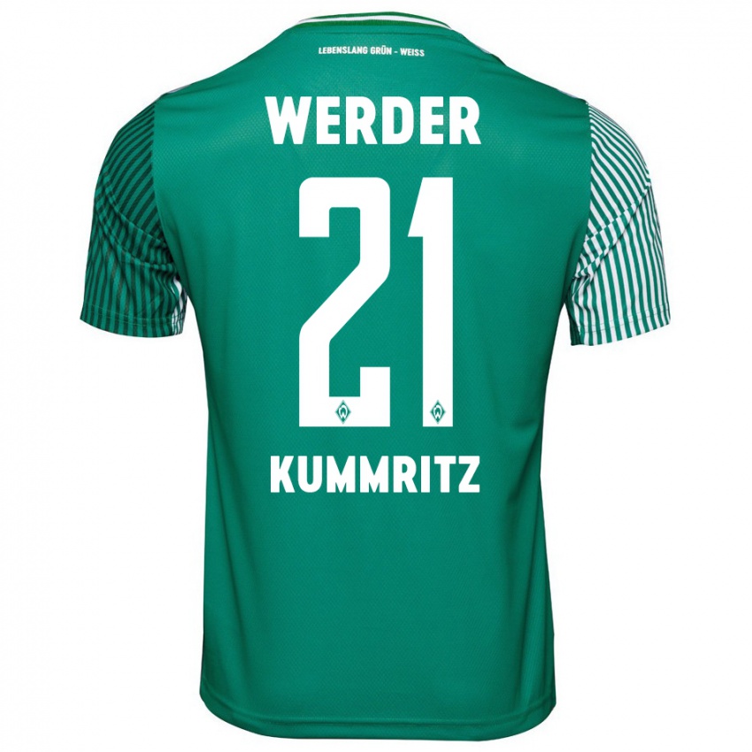 Herren Liam Kümmritz #21 Grün Heimtrikot Trikot 2023/24 T-Shirt Schweiz