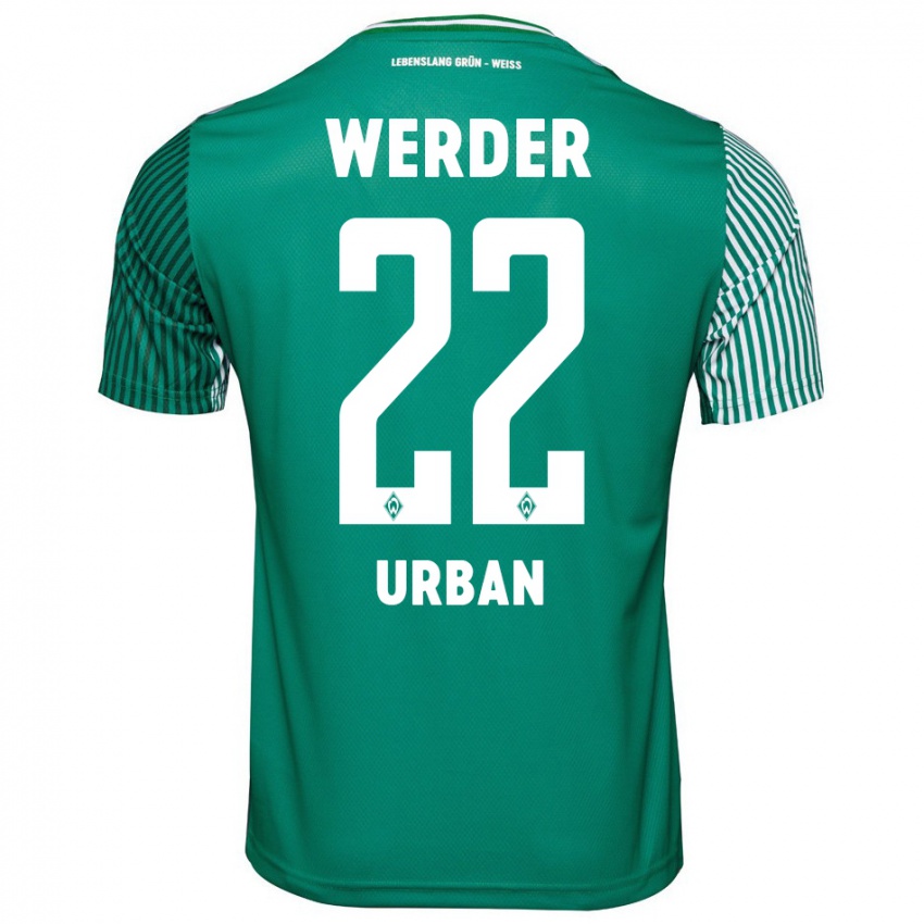 Herren Linus Urban #22 Grün Heimtrikot Trikot 2023/24 T-Shirt Schweiz