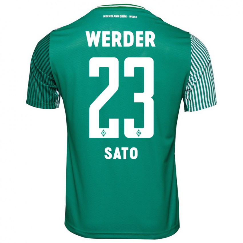 Herren Kein Sato #23 Grün Heimtrikot Trikot 2023/24 T-Shirt Schweiz