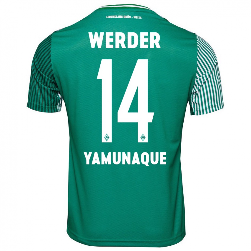 Herren Rafael Pascual Ramirez Yamunaque #14 Grün Heimtrikot Trikot 2023/24 T-Shirt Schweiz