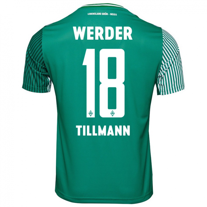 Herren Felix Tillmann #18 Grün Heimtrikot Trikot 2023/24 T-Shirt Schweiz