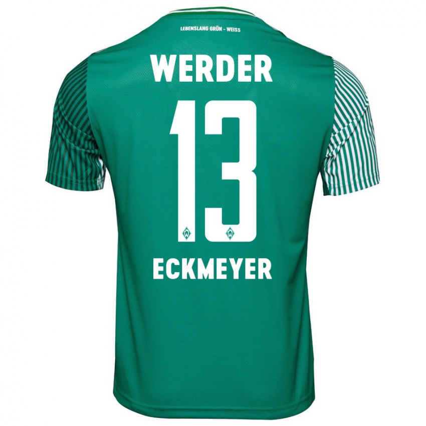 Herren Tjark Eckmeyer #13 Grün Heimtrikot Trikot 2023/24 T-Shirt Schweiz