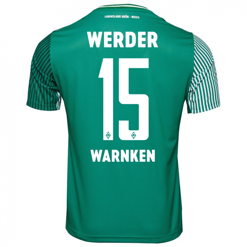 Herren Jannes Warnken #15 Grün Heimtrikot Trikot 2023/24 T-Shirt Schweiz