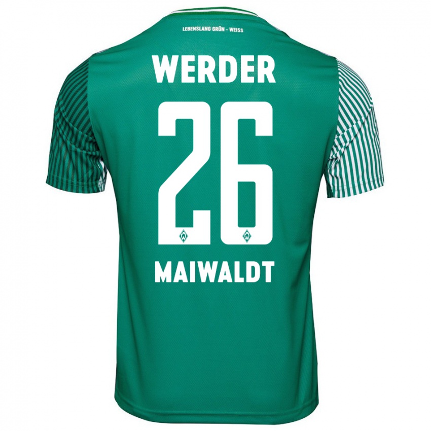 Herren Julius Maiwaldt #26 Grün Heimtrikot Trikot 2023/24 T-Shirt Schweiz