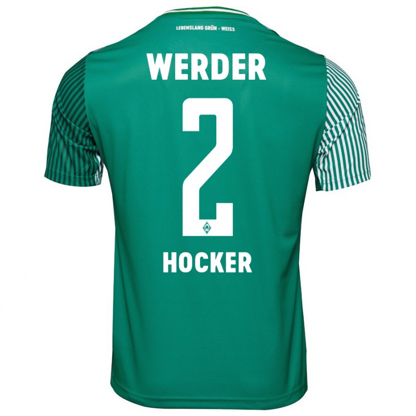 Herren Luca Höcker #2 Grün Heimtrikot Trikot 2023/24 T-Shirt Schweiz