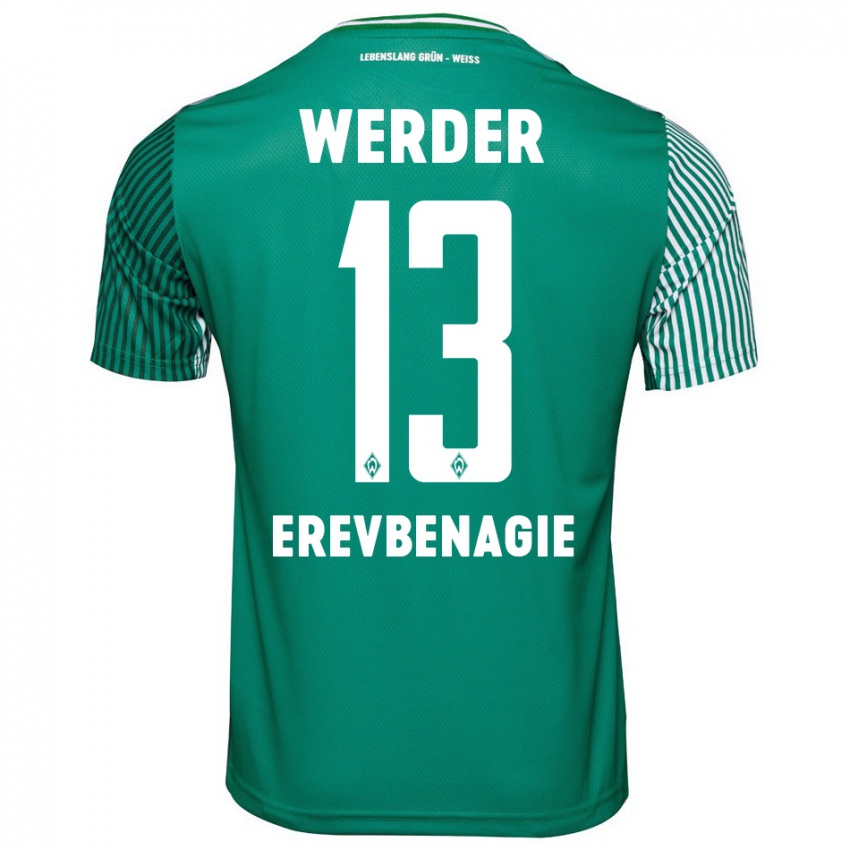 Herren Paul Erevbenagie #13 Grün Heimtrikot Trikot 2023/24 T-Shirt Schweiz