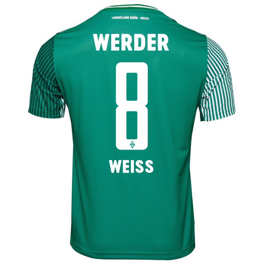 Herren Michelle Weiss #8 Grün Heimtrikot Trikot 2023/24 T-Shirt Schweiz