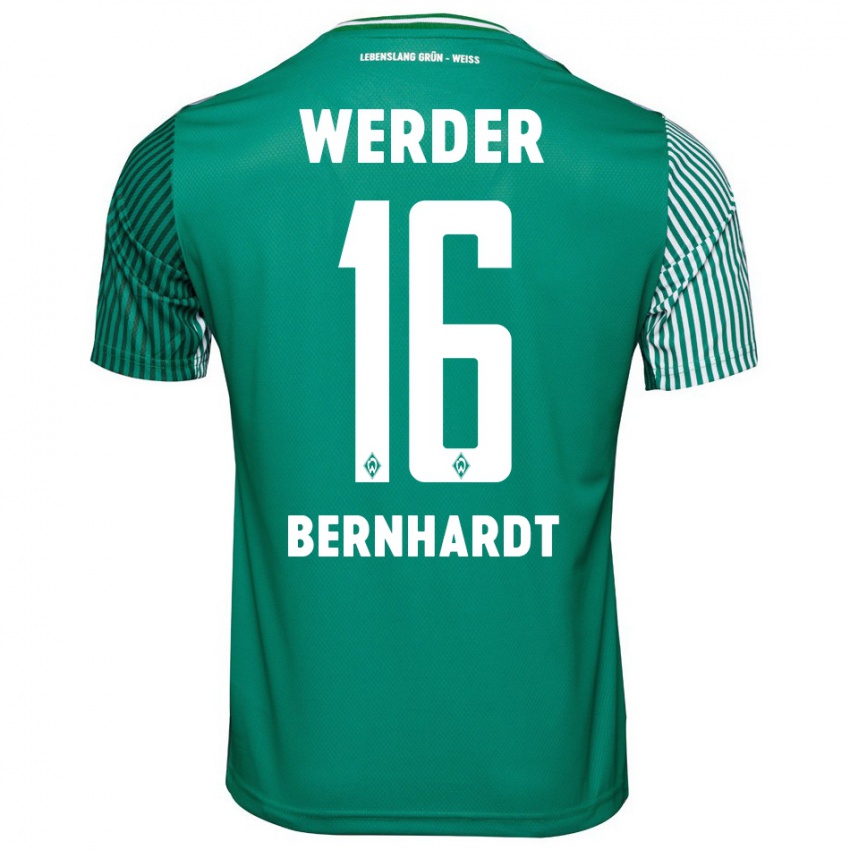 Herren Emilie Bernhardt #16 Grün Heimtrikot Trikot 2023/24 T-Shirt Schweiz