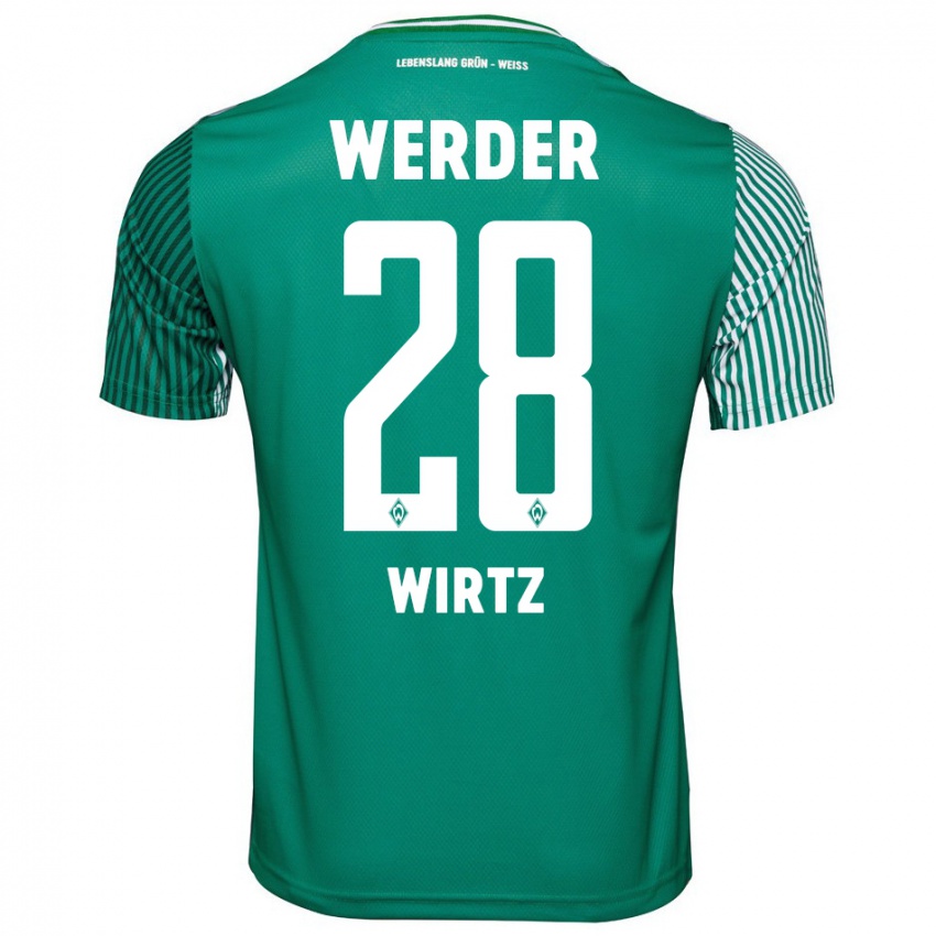 Herren Juliane Wirtz #28 Grün Heimtrikot Trikot 2023/24 T-Shirt Schweiz