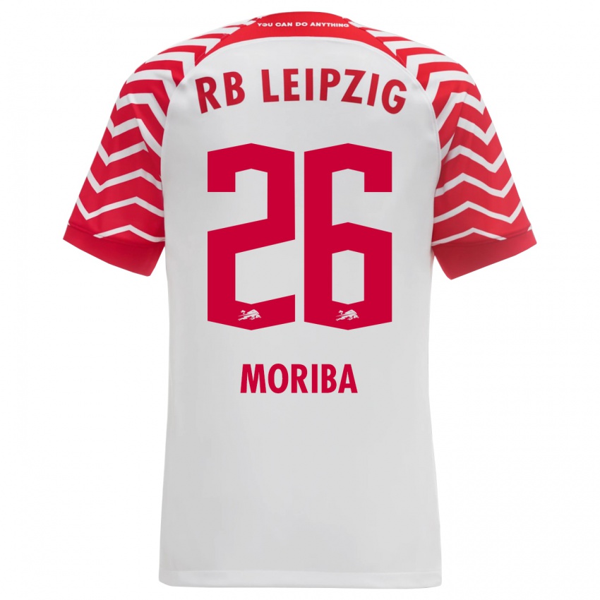 Herren Ilaix Moriba #26 Weiß Heimtrikot Trikot 2023/24 T-Shirt Schweiz