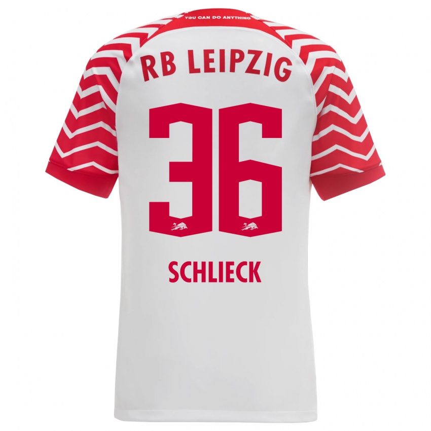 Herren Timo Schlieck #36 Weiß Heimtrikot Trikot 2023/24 T-Shirt Schweiz