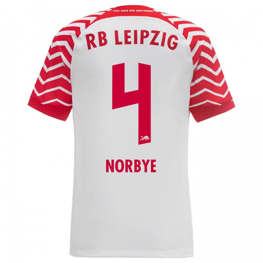 Herren Jonathan Norbye #4 Weiß Heimtrikot Trikot 2023/24 T-Shirt Schweiz