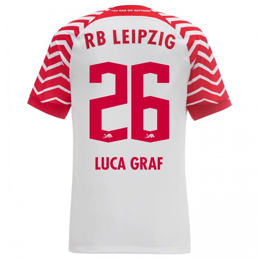 Herren Luca Marie Graf #26 Weiß Heimtrikot Trikot 2023/24 T-Shirt Schweiz