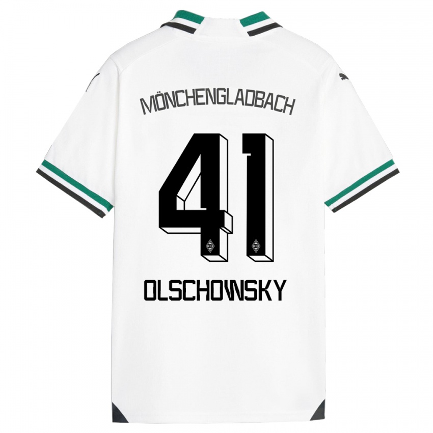 Herren Jan Olschowsky #41 Weiß Grün Heimtrikot Trikot 2023/24 T-Shirt Schweiz