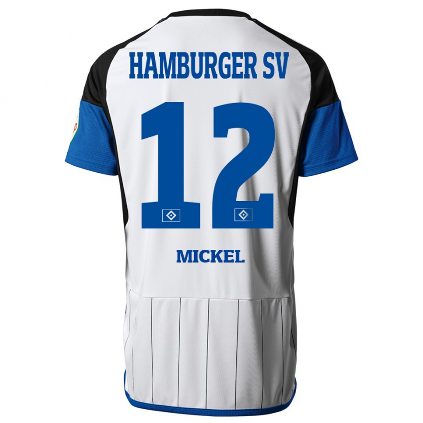 Herren Tom Mickel #12 Weiß Heimtrikot Trikot 2023/24 T-Shirt Schweiz