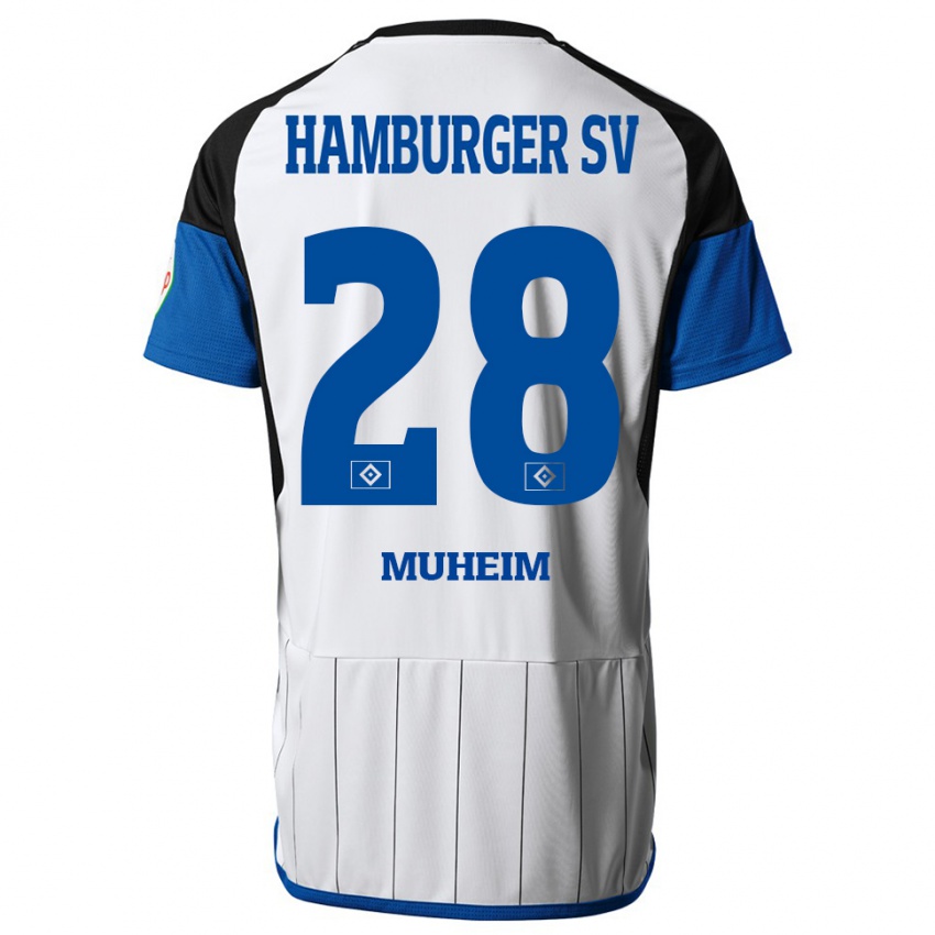 Herren Miro Muheim #28 Weiß Heimtrikot Trikot 2023/24 T-Shirt Schweiz