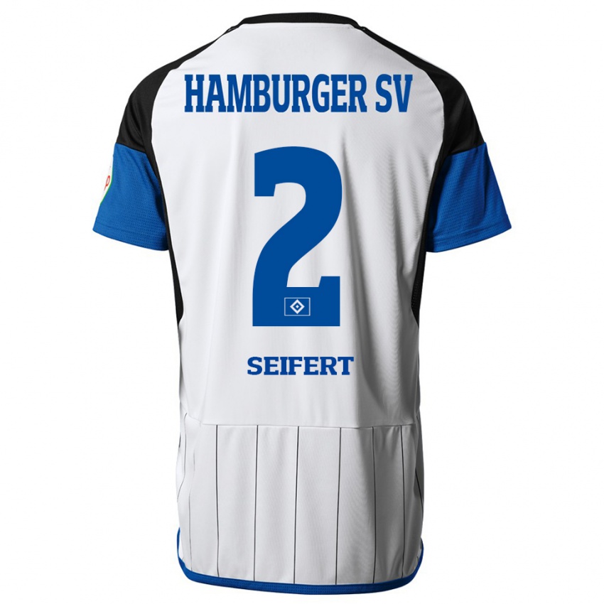 Herren Luis Seifert #2 Weiß Heimtrikot Trikot 2023/24 T-Shirt Schweiz