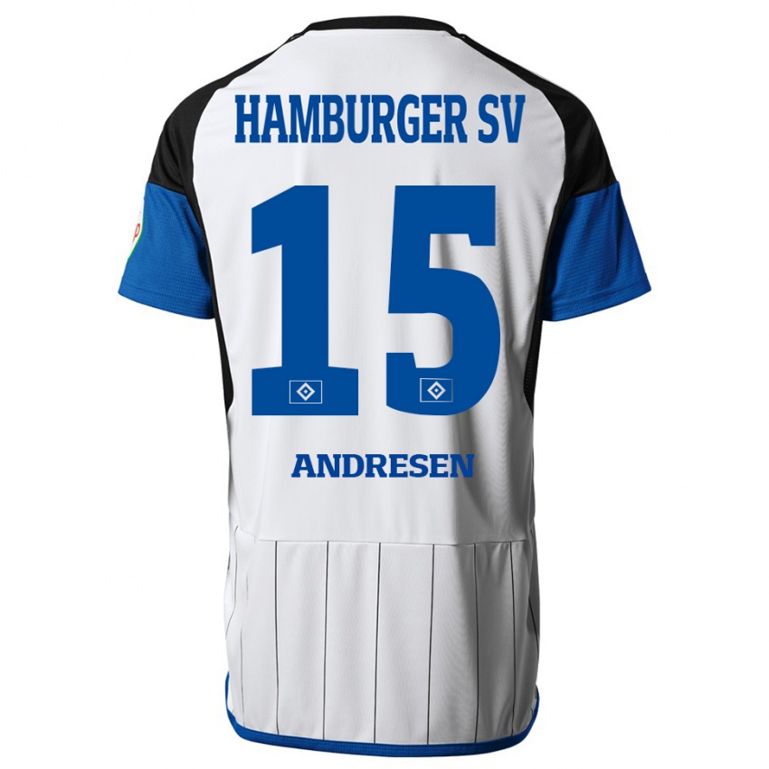 Herren Bent Andresen #15 Weiß Heimtrikot Trikot 2023/24 T-Shirt Schweiz