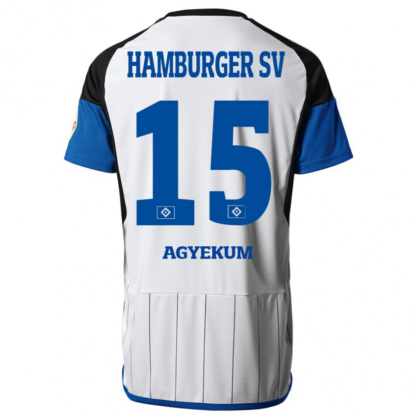 Herren Joel Agyekum #15 Weiß Heimtrikot Trikot 2023/24 T-Shirt Schweiz