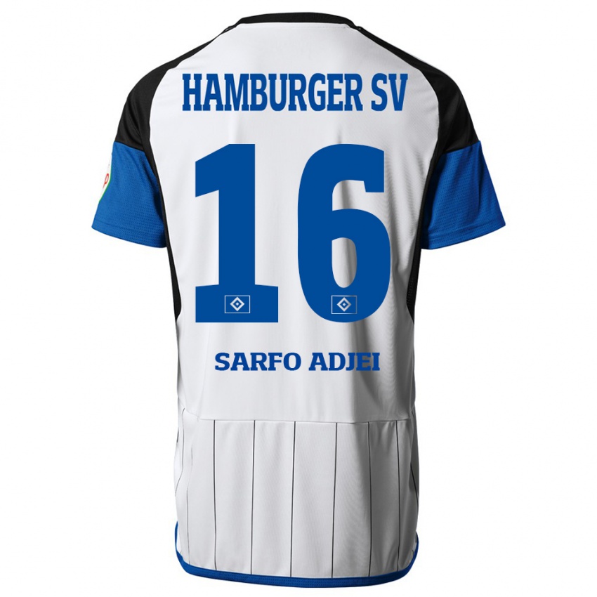 Herren Maximilian Sarfo-Adjei #16 Weiß Heimtrikot Trikot 2023/24 T-Shirt Schweiz