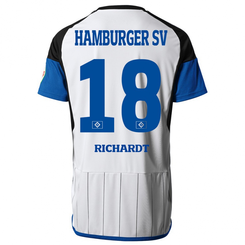 Herren Dayo Richardt #18 Weiß Heimtrikot Trikot 2023/24 T-Shirt Schweiz