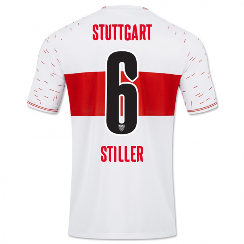 Herren Angelo Stiller #6 Weiß Heimtrikot Trikot 2023/24 T-Shirt Schweiz