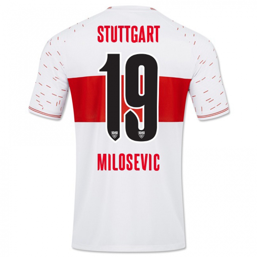 Herren Jovan Milosevic #19 Weiß Heimtrikot Trikot 2023/24 T-Shirt Schweiz