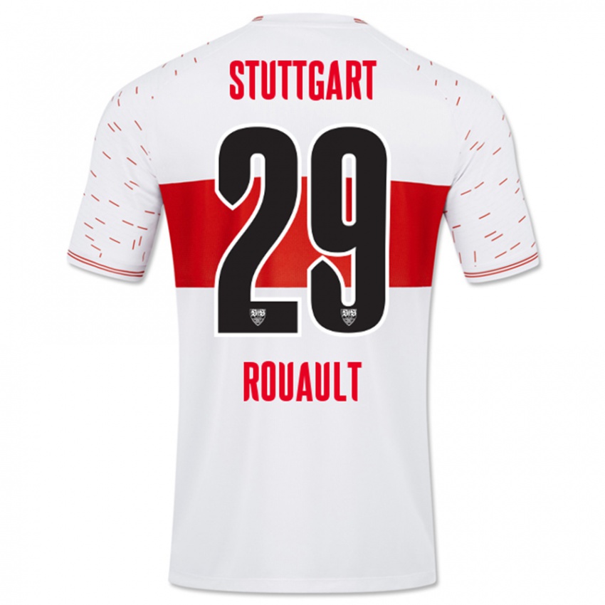 Herren Anthony Rouault #29 Weiß Heimtrikot Trikot 2023/24 T-Shirt Schweiz