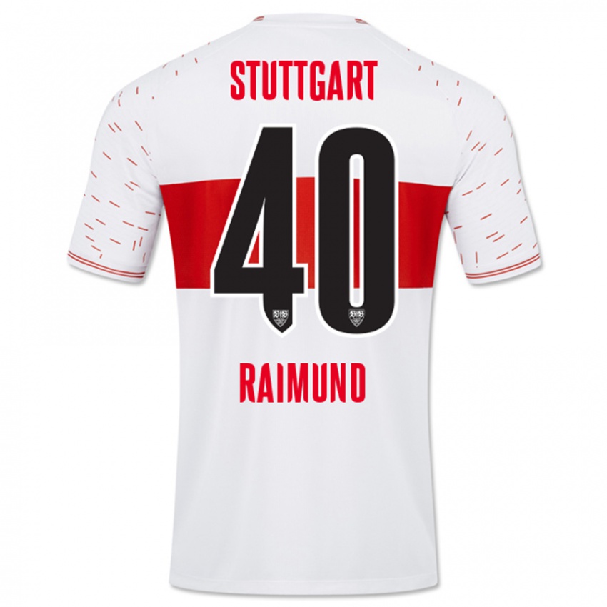 Herren Luca Raimund #40 Weiß Heimtrikot Trikot 2023/24 T-Shirt Schweiz