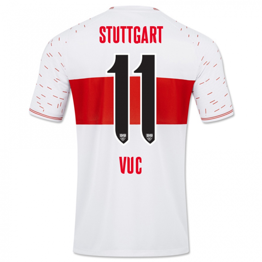 Herren Patrick Vuc #11 Weiß Heimtrikot Trikot 2023/24 T-Shirt Schweiz