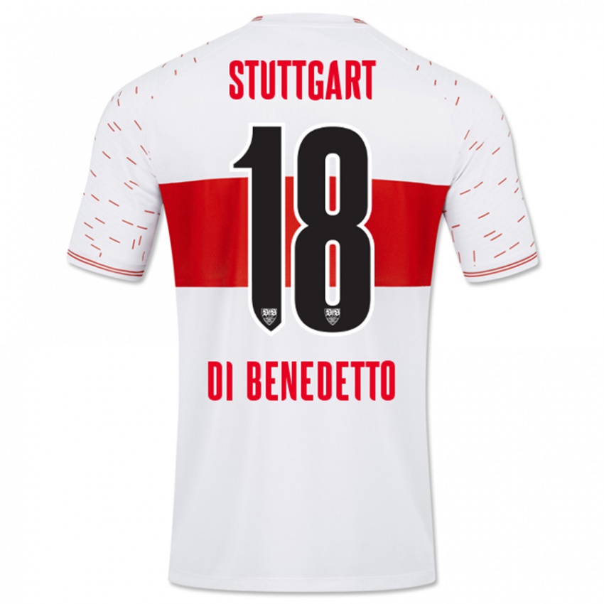 Herren Samuele Di Benedetto #18 Weiß Heimtrikot Trikot 2023/24 T-Shirt Schweiz