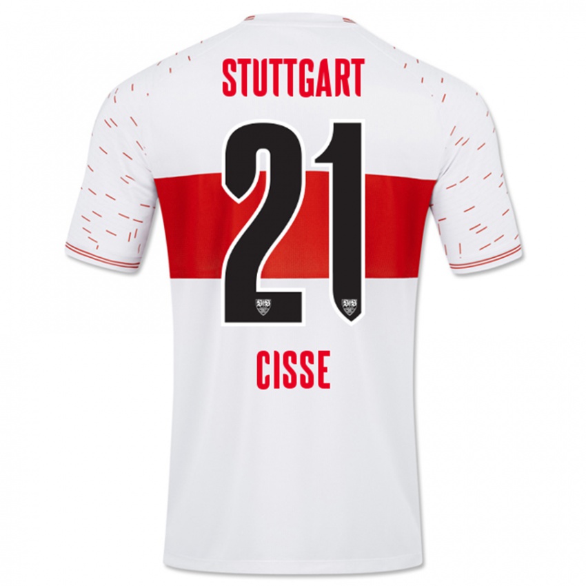 Herren Moussa Cissé #21 Weiß Heimtrikot Trikot 2023/24 T-Shirt Schweiz