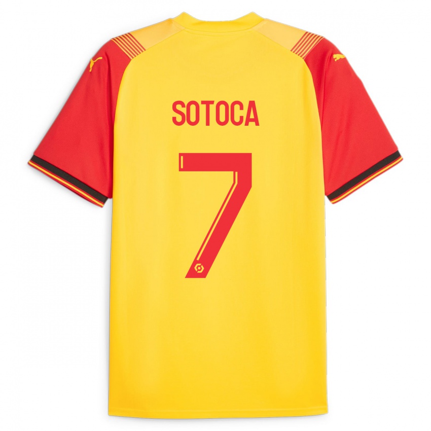 Herren Florian Sotoca #7 Gelb Heimtrikot Trikot 2023/24 T-Shirt Schweiz