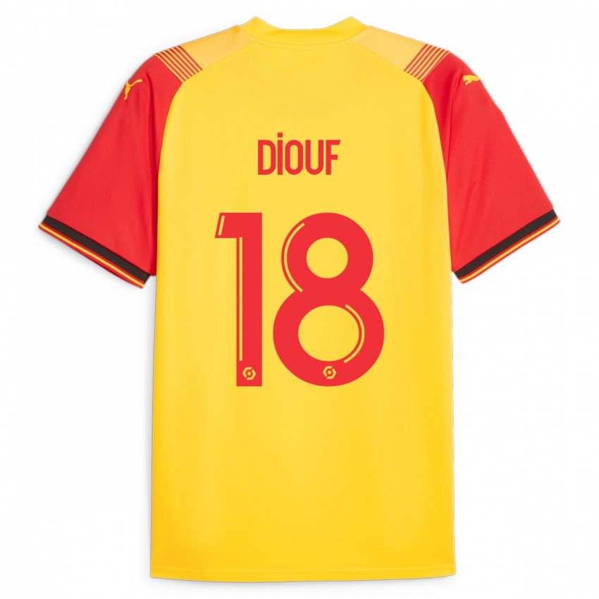 Herren Andy Diouf #18 Gelb Heimtrikot Trikot 2023/24 T-Shirt Schweiz