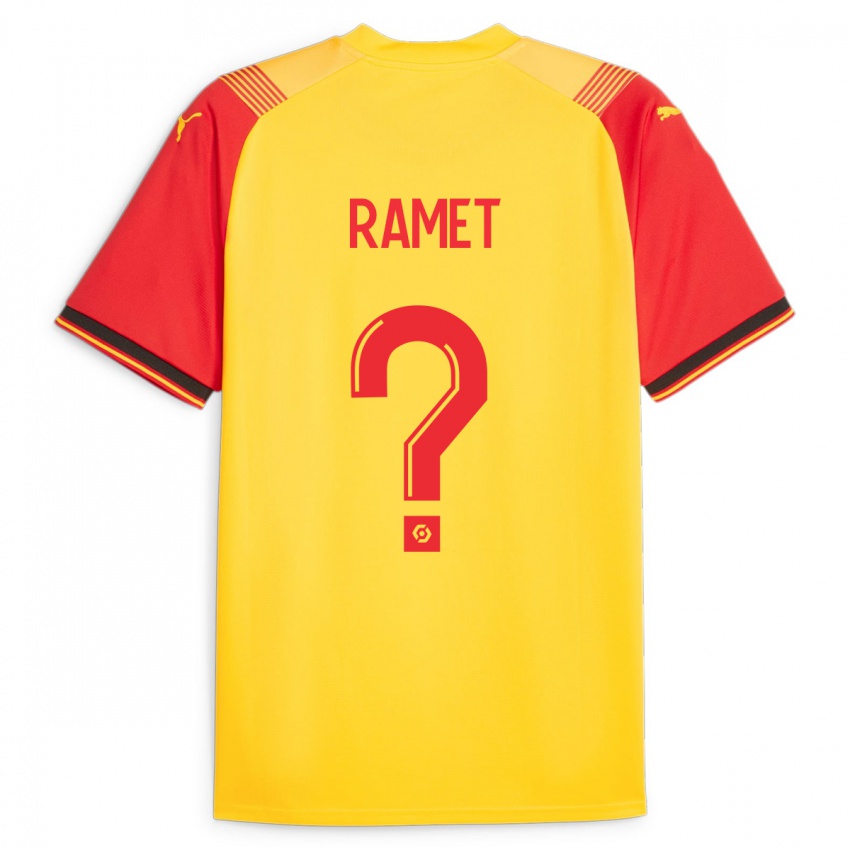 Herren Simon Ramet #0 Gelb Heimtrikot Trikot 2023/24 T-Shirt Schweiz