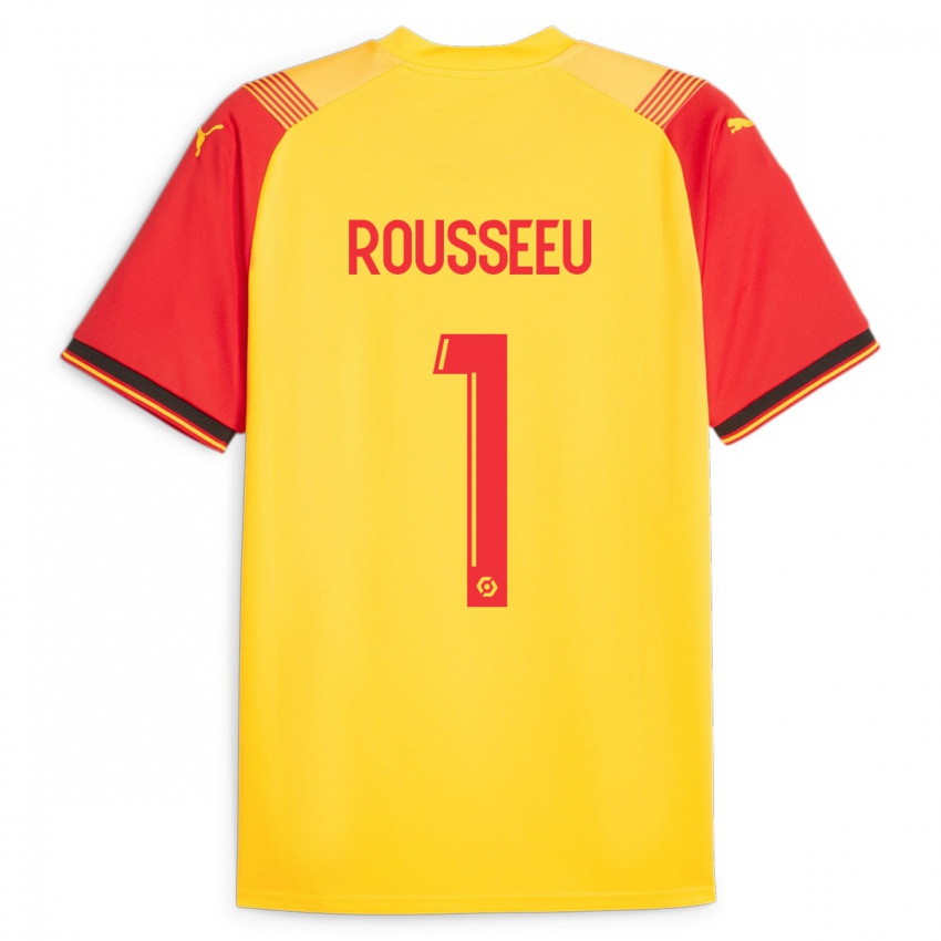 Herren Justine Rousseeu #1 Gelb Heimtrikot Trikot 2023/24 T-Shirt Schweiz