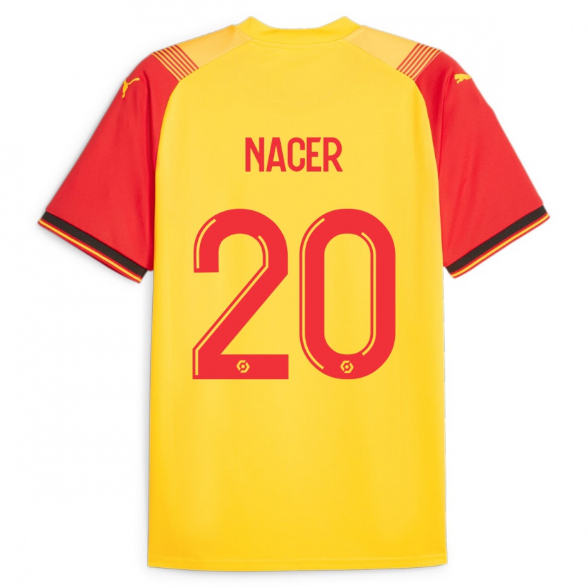 Herren Myriem Nacer #20 Gelb Heimtrikot Trikot 2023/24 T-Shirt Schweiz