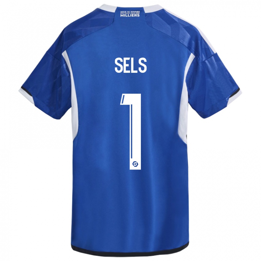 Herren Matz Sels #1 Blau Heimtrikot Trikot 2023/24 T-Shirt Schweiz