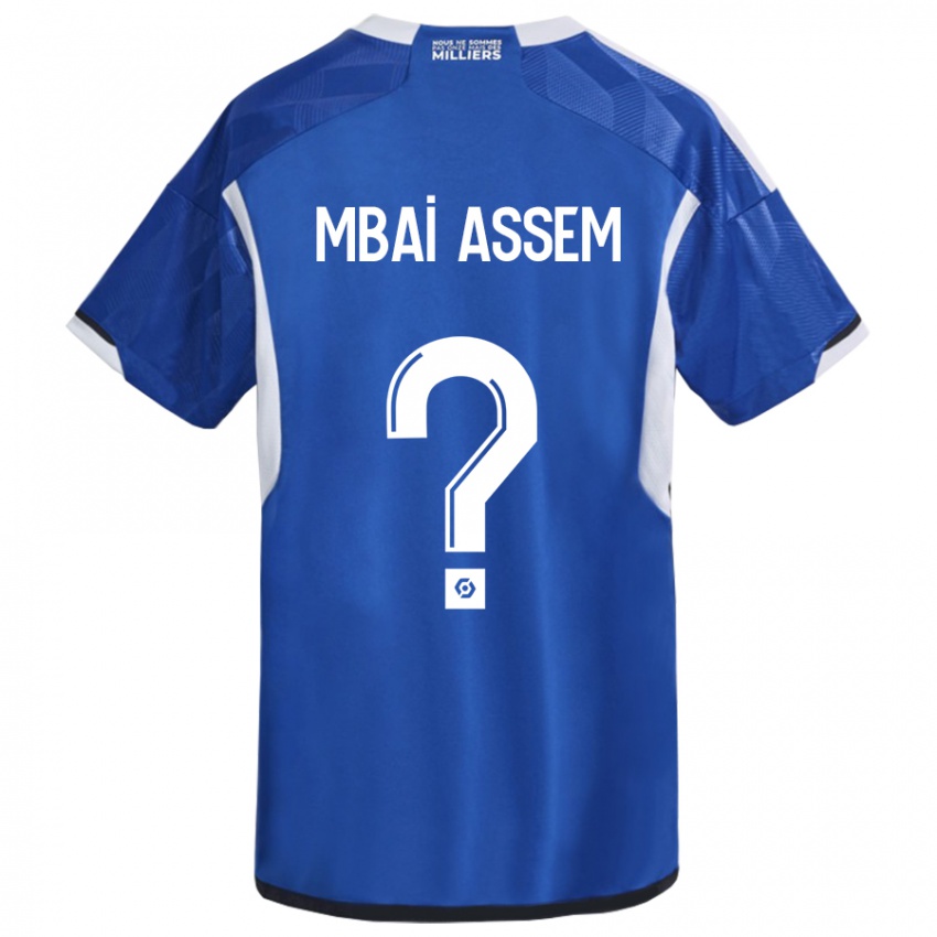 Herren Chris Mbaï-Assem #0 Blau Heimtrikot Trikot 2023/24 T-Shirt Schweiz