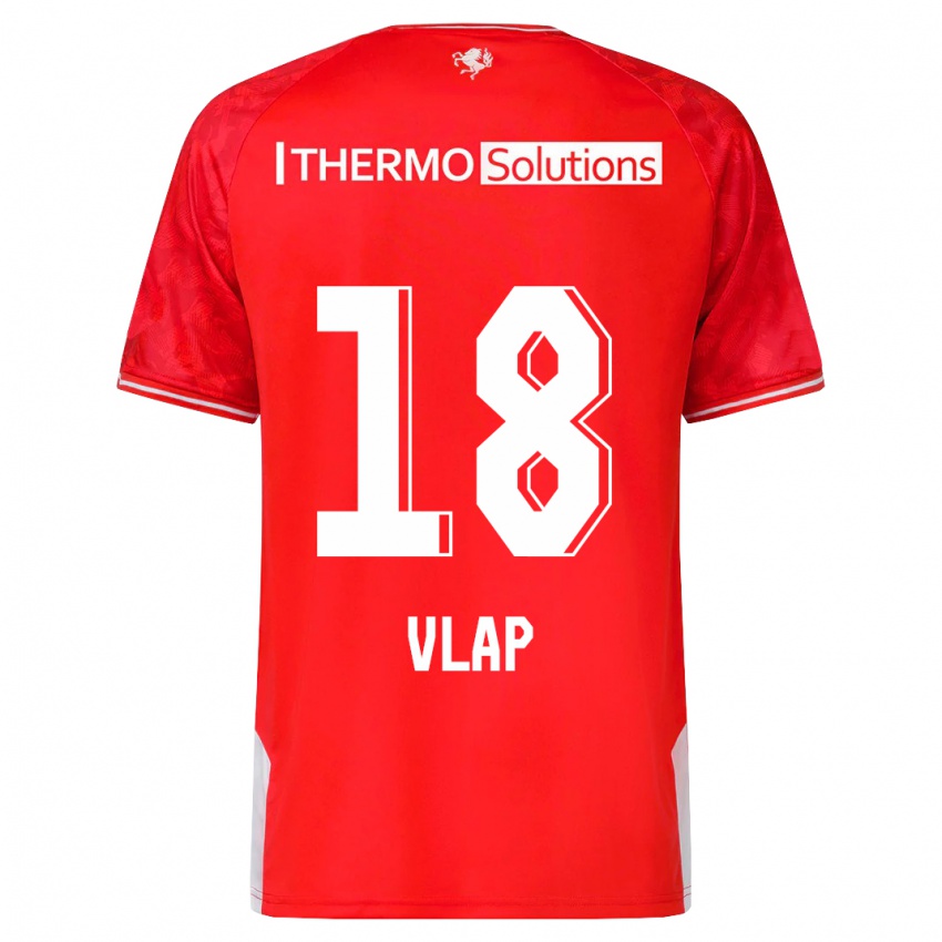 Herren Michel Vlap #18 Rot Heimtrikot Trikot 2023/24 T-Shirt Schweiz
