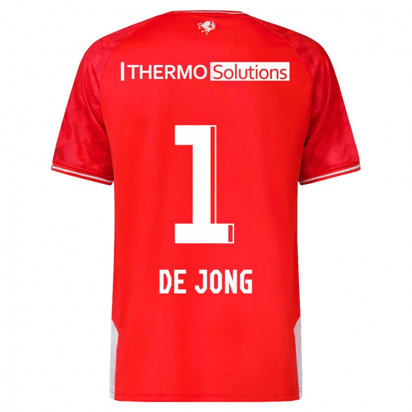 Herren Danielle De Jong #1 Rot Heimtrikot Trikot 2023/24 T-Shirt Schweiz