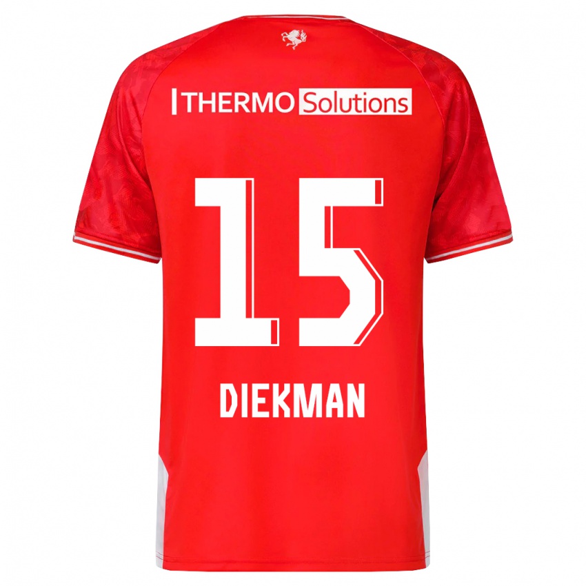 Herren Jill Diekman #15 Rot Heimtrikot Trikot 2023/24 T-Shirt Schweiz