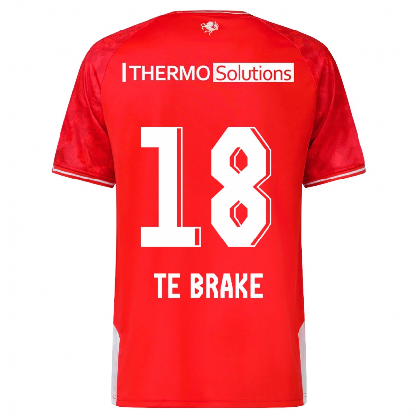 Herren Sophie Te Brake #18 Rot Heimtrikot Trikot 2023/24 T-Shirt Schweiz