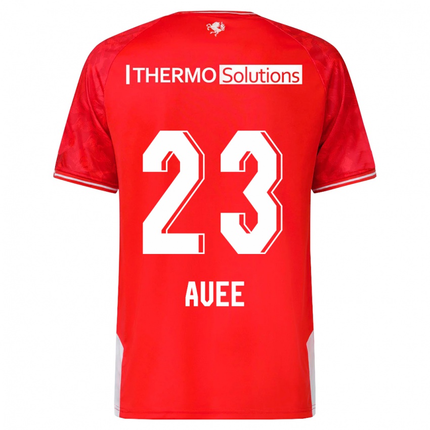 Herren Marit Auée #23 Rot Heimtrikot Trikot 2023/24 T-Shirt Schweiz